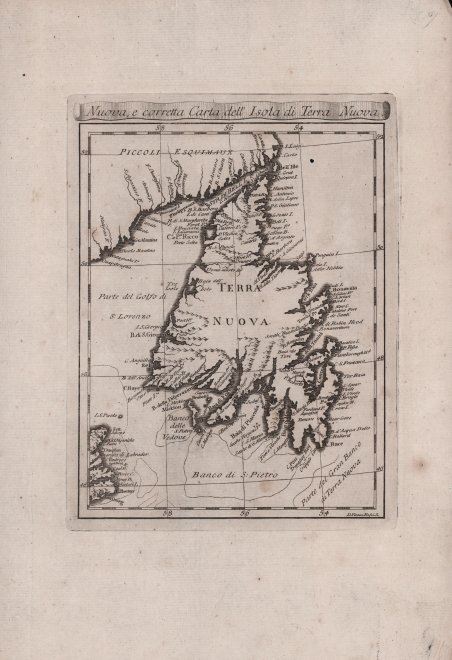 Nuova , e corretta Carta dell'Isola di Terra Nuova