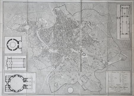 Nuova Pianta di Roma Moderna estratta dalla grande del Nolli …