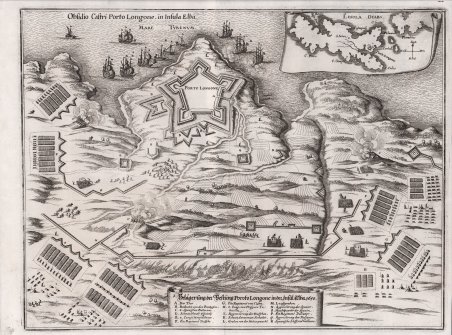 Obsidio Castri Porto Longone. In Insula Elba