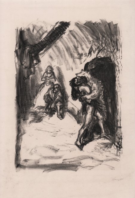 Occhio di Falco, travestito da Orso, travolge Magua