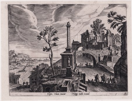 Paesaggio con colonna | Immagine principale