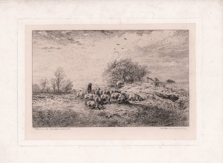 Paesaggio con contadini e un aratro