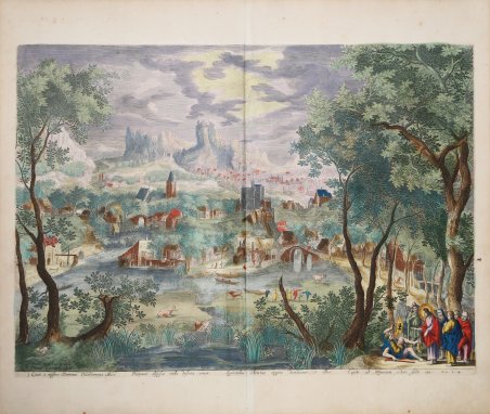 Paesaggio con Cristo che guarisce un idropico