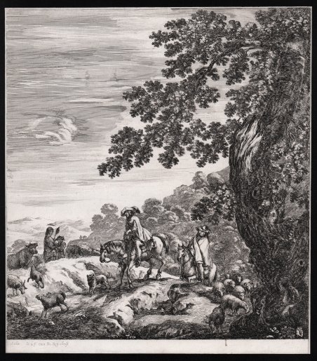 Paesaggio con due cavalieri | Immagine principale