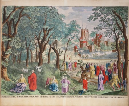 Paesaggio con gruppi di figure