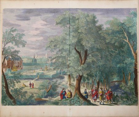 Paesaggio con la parabola del lavoratori della vigna