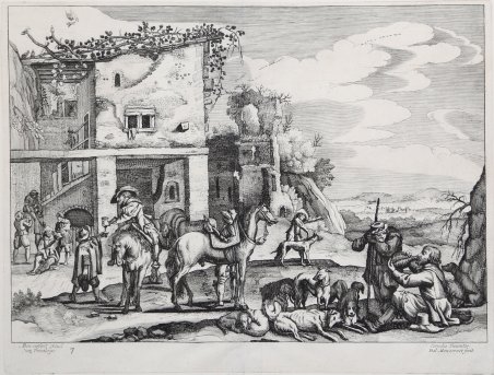 Paesaggio con locanda