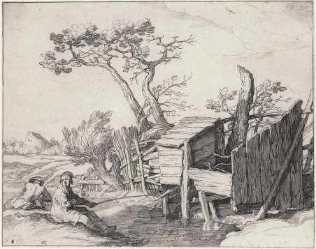 Paesaggio con pescatori