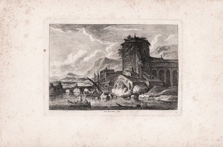 Paesaggio in riva al fiume