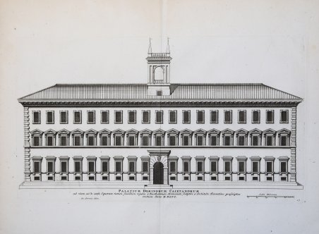 Palatium Dominorum Caietanorum ad viam, cui de Equorum nomen, secundum …