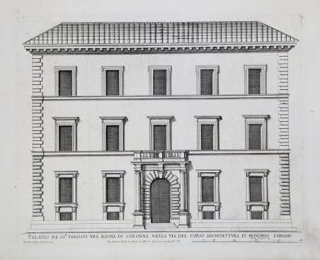 Palazzo de Ss.ri Verospi nel Rione di Colonna della Via …