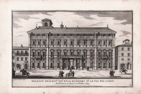 Palazzo dell'Ecc.mo sig.r duca di Nivers su la via del …