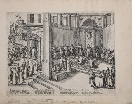 Papa Clemente VIII assolve ufficialmente Enrico IV di Navarra a …