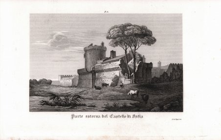 Parte esterna del Castello di Ostia