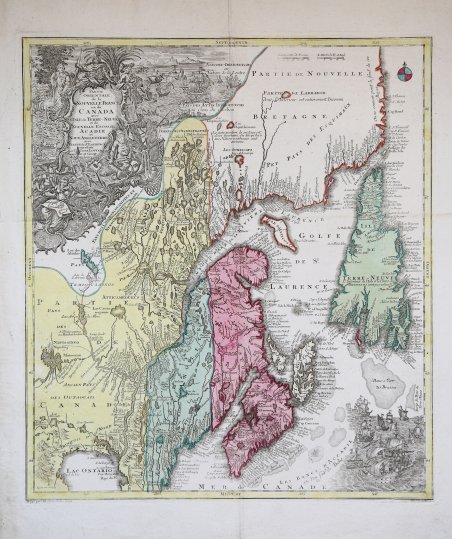 Parte Orientale de la Nouvelle France ou de Canada….