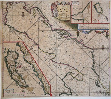 Pas kaart van de Weder zytsche Zee-kusten soo van Italia …