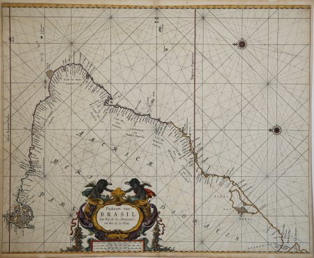 Paskaart van Brasil Van Rio de los Amazones tot Rio …