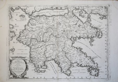 Peloponneso oggi Morea, Conquistata dall'Armi della Serenis. Repub. Di Venezia