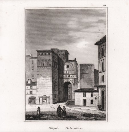 Perugia. Porta antica.