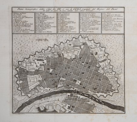 Piano scenografico della Città dei Re, o sia di Lima …