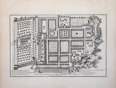 Pianta del Giardino del Ser.mo Duca di Parma sul Monte …