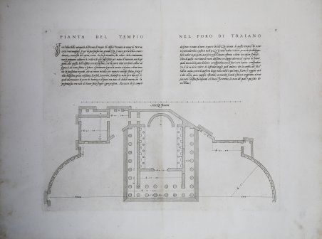 Pianta del Tempio nel Foro di Traiano