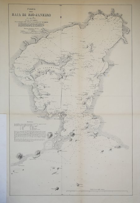 Pianta della Baia di Rio-Janeiro su quella Levata dal Barral …