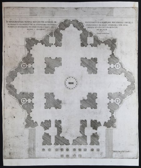 Pianta della Basilica di San Pietro secondo il progetto di … | Immagine principale