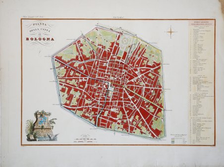 Pianta della Città di Bologna