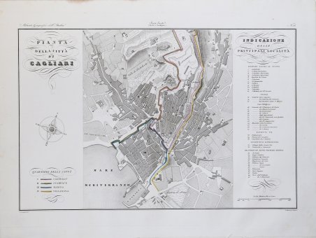 Pianta della CittÃ di Cagliari | Immagine Gallery 2