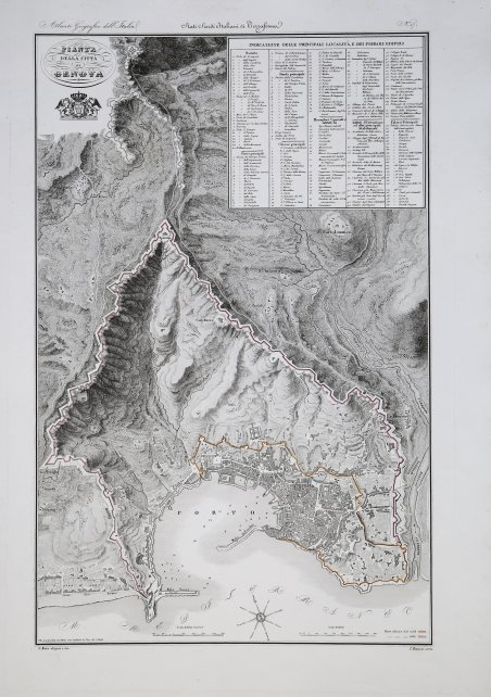 Pianta della Città di Genova