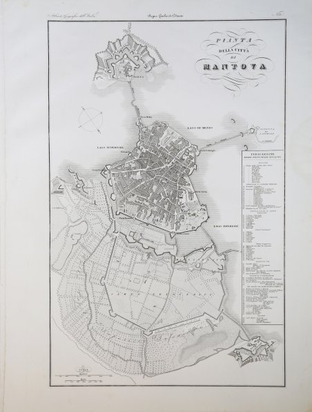 Pianta della cittÃ di Mantova