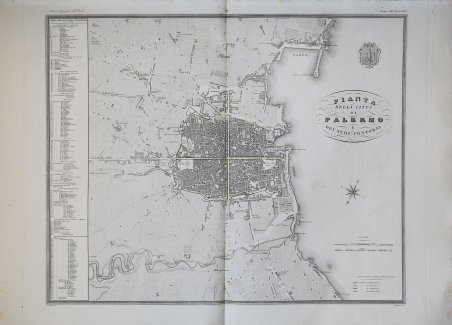 Pianta della città di Palermo e dei suoi contorni