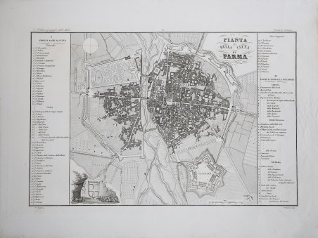 Pianta della Città di Parma