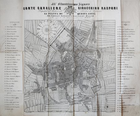 Pianta della città di Ravenna