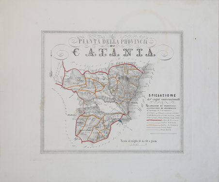 Pianta della Provincia di Catania