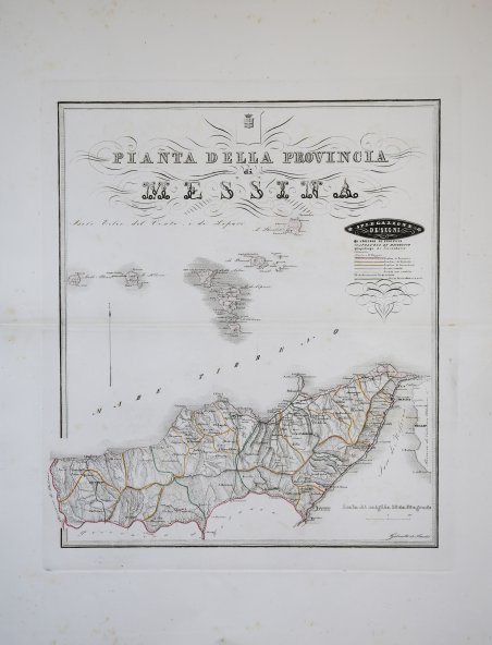 Pianta della Provincia di Messina