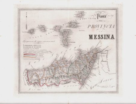 Pianta della Provincia di Messina