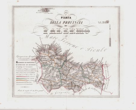 Pianta della Provincia di Palermo