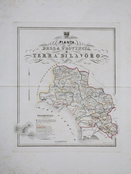 Pianta della Provincia di Terra di Lavoro