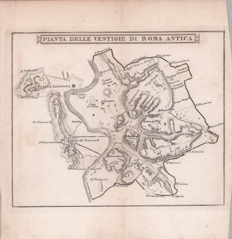 Pianta delle Vestigie di Roma Antica