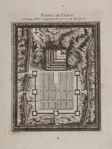 Pianta di Cusco nel tempo della Conquista che ne fecero …