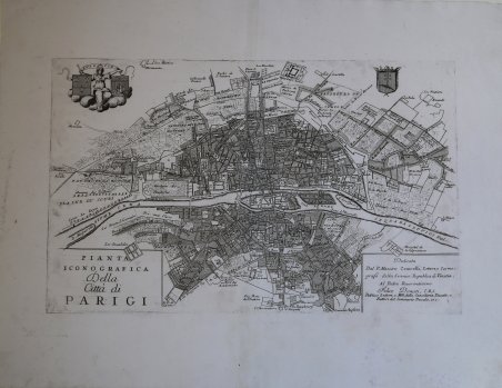 Pianta Iconografica della Città di Parigi