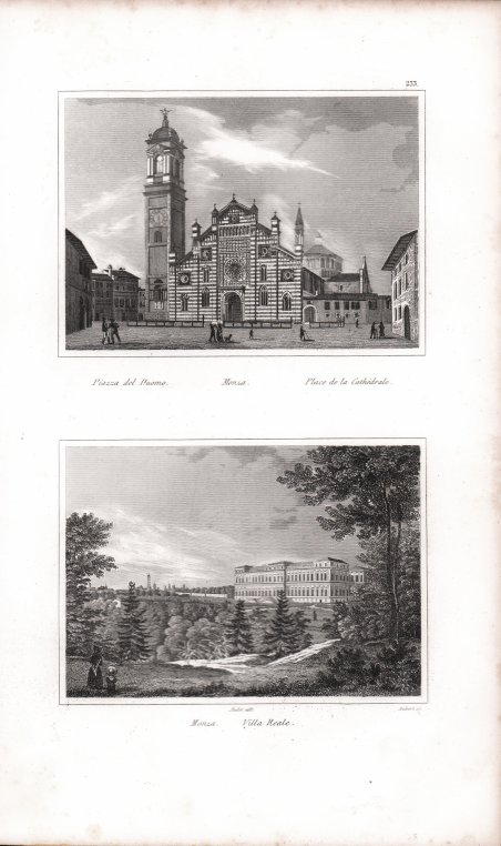 Piazza del Duomo. / Villa Reale. Monza