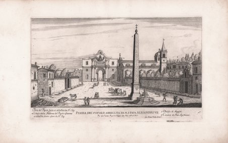 Piazza del Popolo abbellita da N. S. papa Alesandro VII