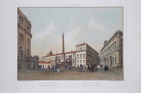 Piazza di Monte Cavallo e palazzo pontificio del Quirinale