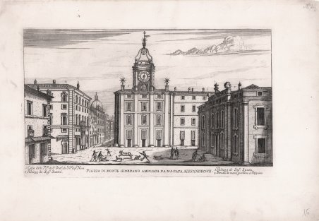 Piazza di monte Giordano ampliata da N.S.Papa Alessandro VII