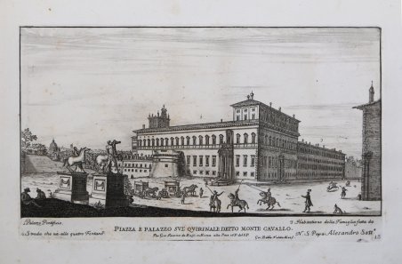 Piazza e Palazzo sul Quirinale detto Monte Cavallo