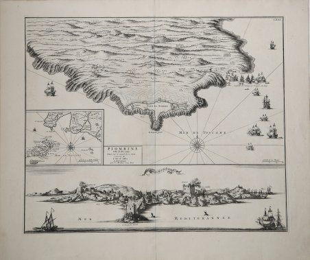 Piombine, Ville de Toscane située sur le Canal de vce …