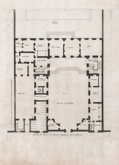 Plan de l'hostel de Cheureuse fauxbourg fainct Germain | Immagine principale